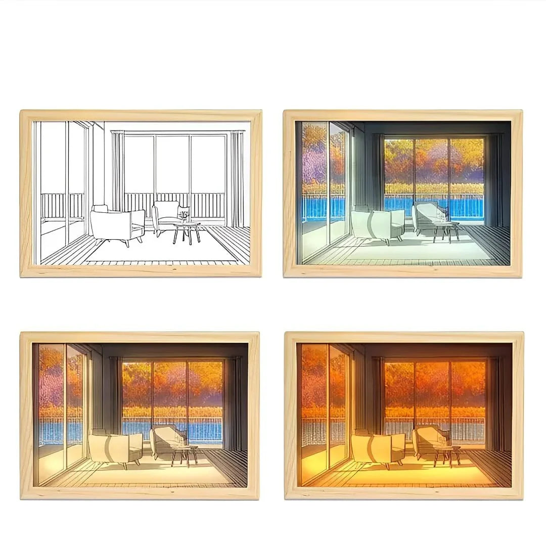 Cozy Room Vista Backlit Art Lamp✨ - With 3 Color Tones
