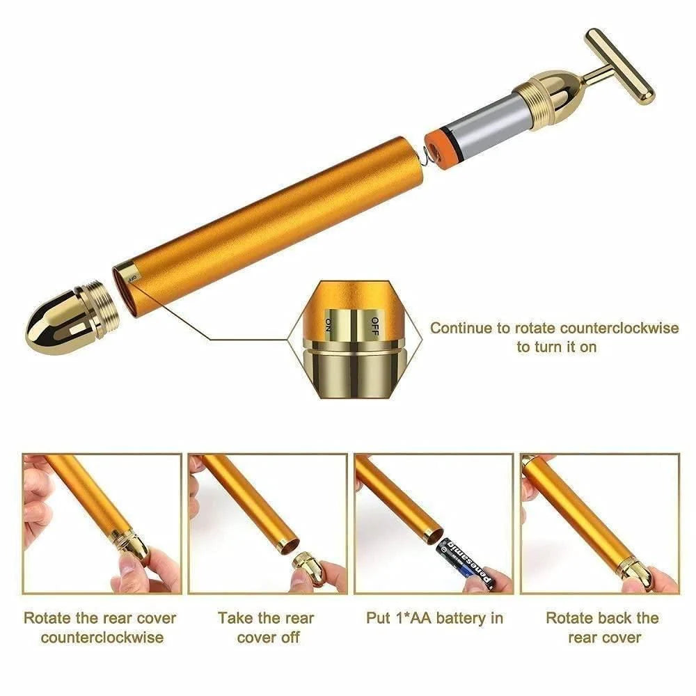 Looksy™ 24K Gold Face Massage Roller