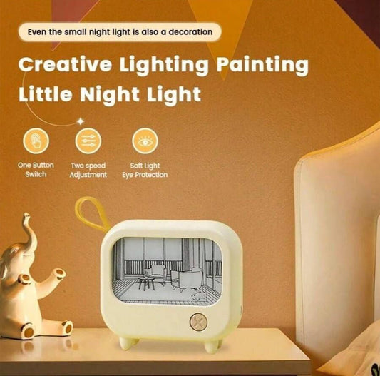 LookSy Mini Retro TV Lamp