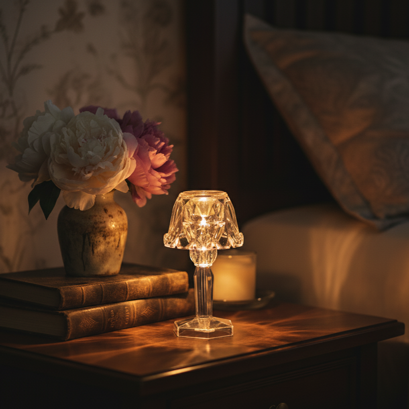 Compact Crystal Accent Lamp | Set of 4