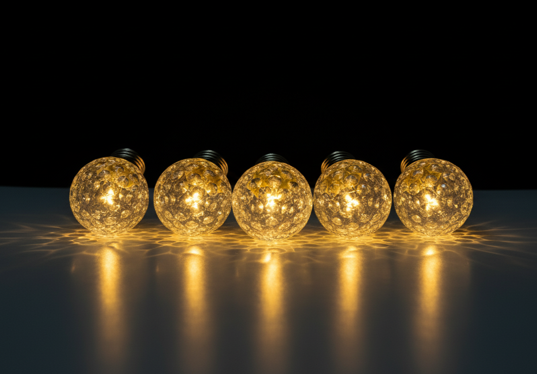 Divine Glow Crystal Orbs | Set of 4