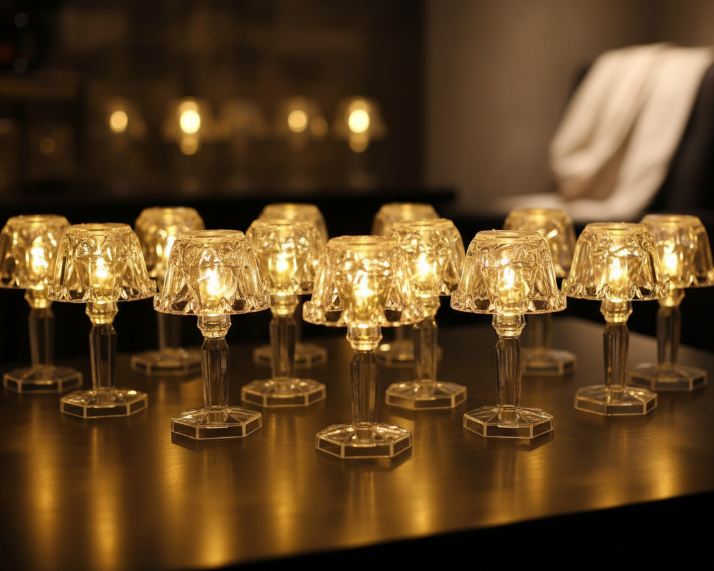 Compact Crystal Accent Lamp | Set of 4