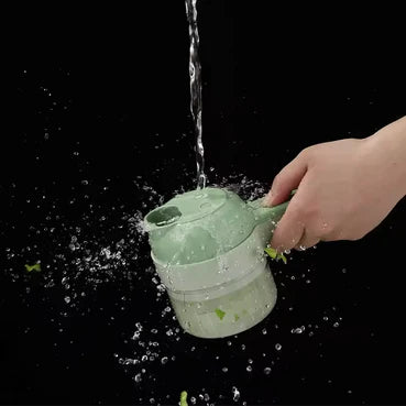 Looksy 4 in 1 Portable Electric Vegetable Cutter Set